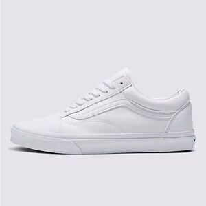 White Old Skool Vans